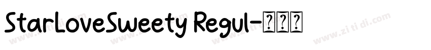StarLoveSweety Regul字体转换